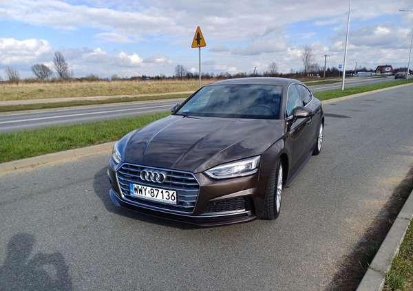 Audi A5 cena 138375 przebieg: 80070, rok produkcji 2017 z Wyszków małe 106